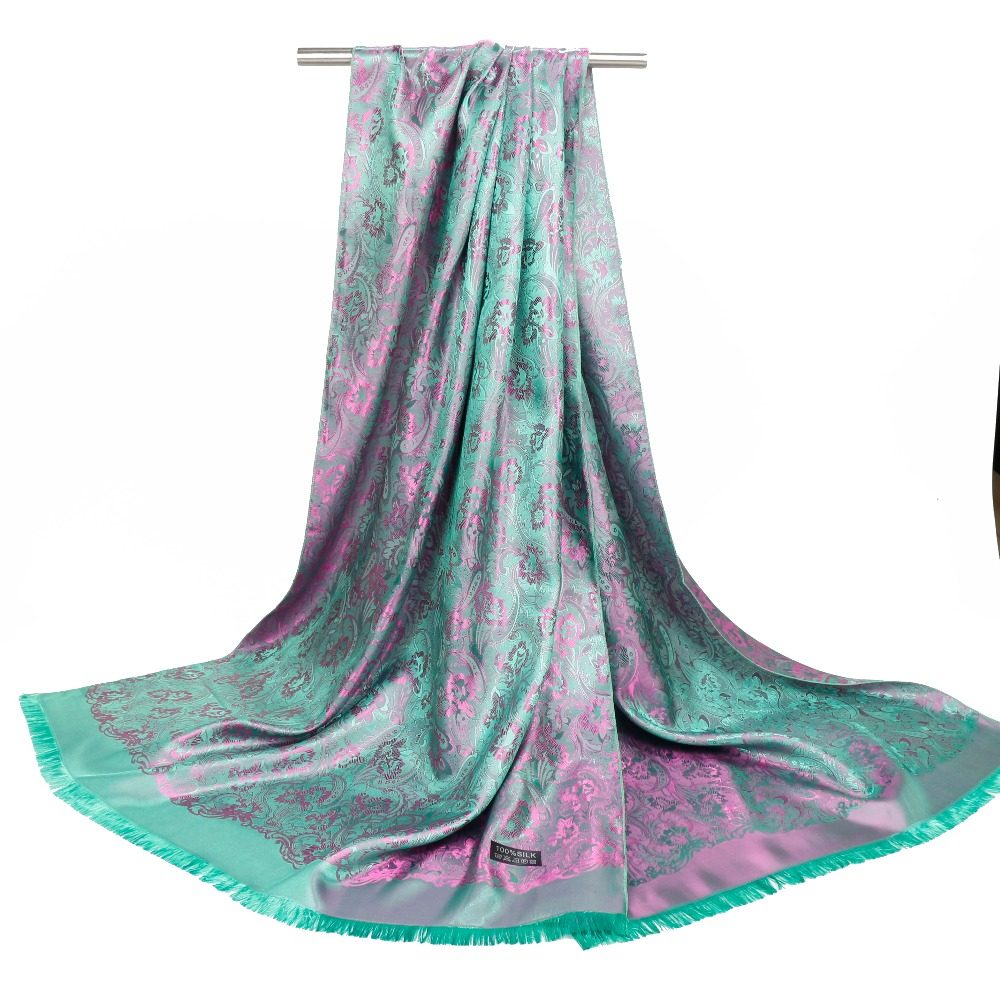 泰国免税店同款泰丝丝巾民族风佩斯利旅游防晒围巾披肩两用沙滩巾