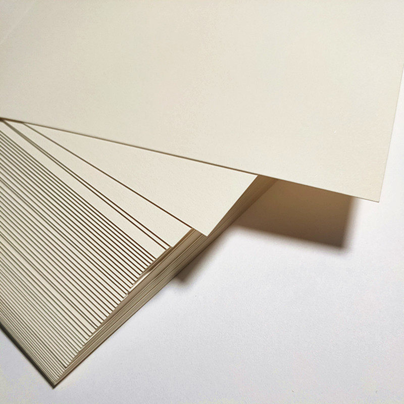 米黄卡片绘画浅黄250克180克片纸打印纸名片象牙卡纸