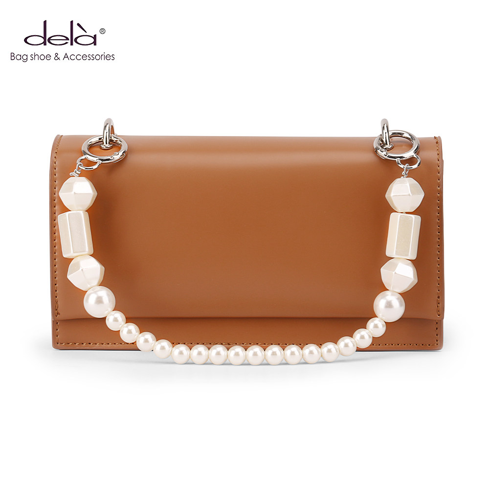 dela2021新款包包女质感高级小众珍珠百搭时尚洋气女士包袋