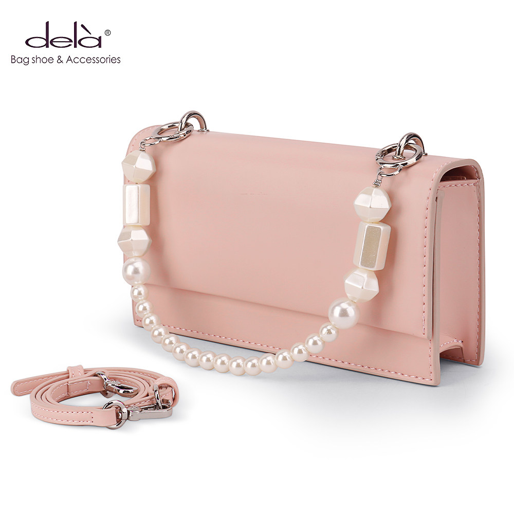 dela2021新款包包女质感高级小众珍珠百搭时尚洋气女士包袋