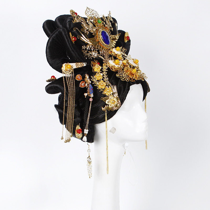 发套全头影视古装女假宫廷旗头假发皇后贵妃整顶假发