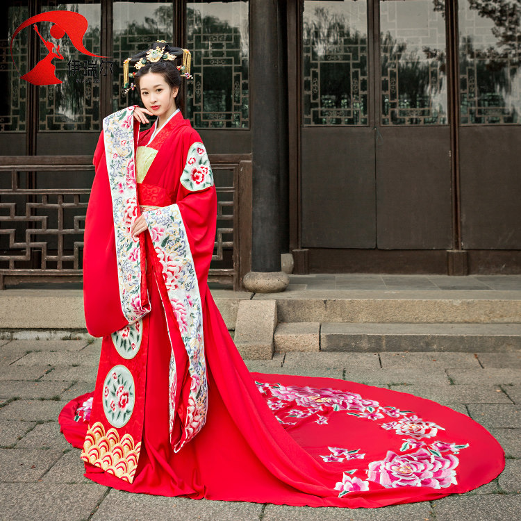 兰陵王妃张含韵同款古装汉服女贵妃广袖拖尾中式秀禾民族服装