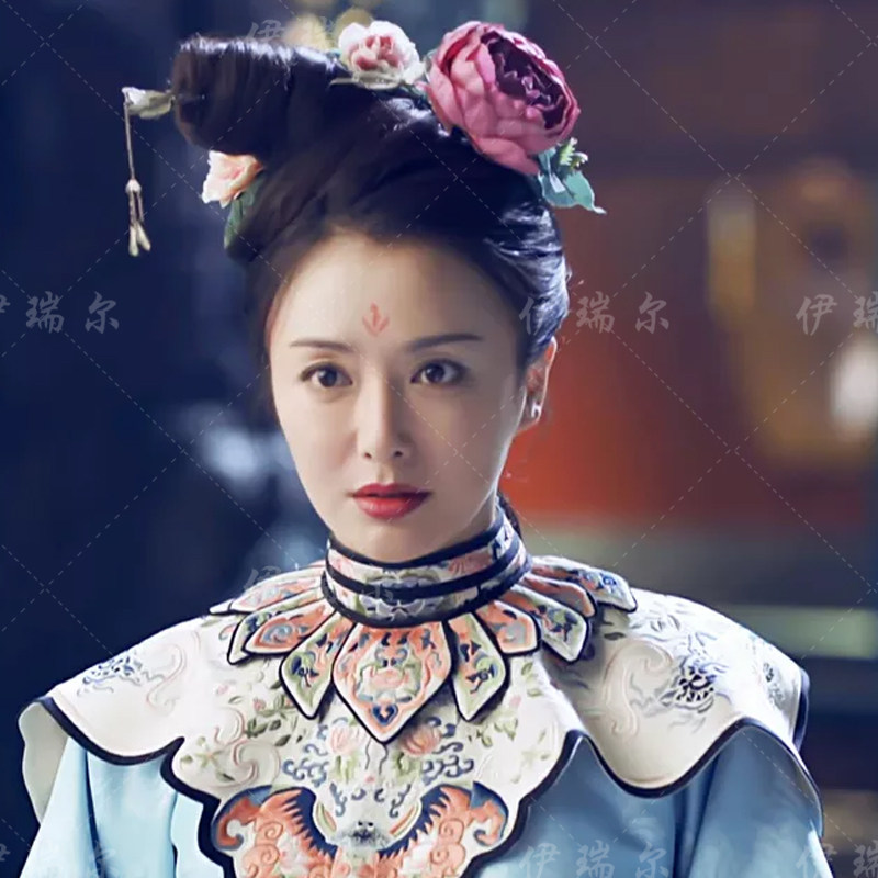 清代延禧攻略假发发包演出人物秦岚富皇后洛神发包