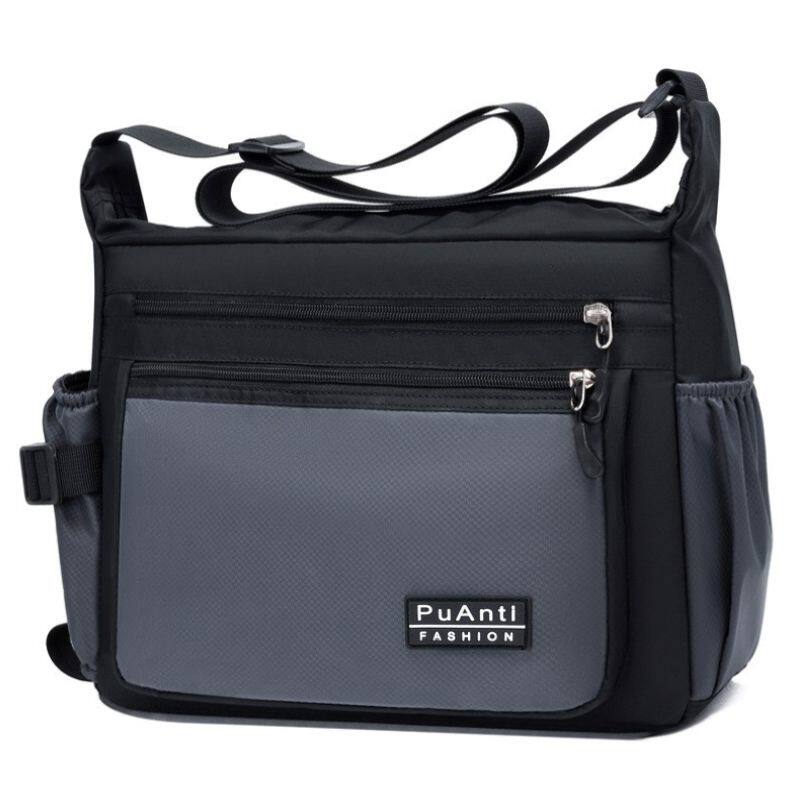 左边水杯右边雨伞斜挎包男士单肩旅游散步ipadair2男士包袋