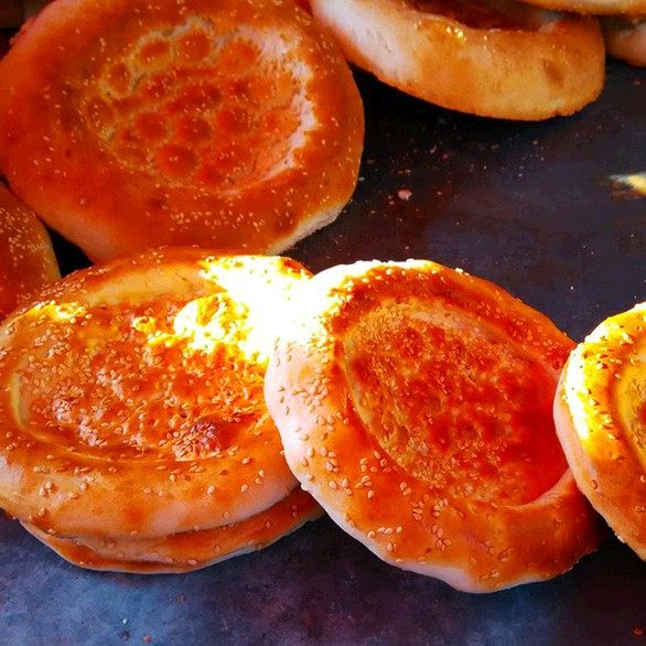 真空装10个正宗新疆油烤馕饼手工糕点早餐清真馕户外干粮航空包邮