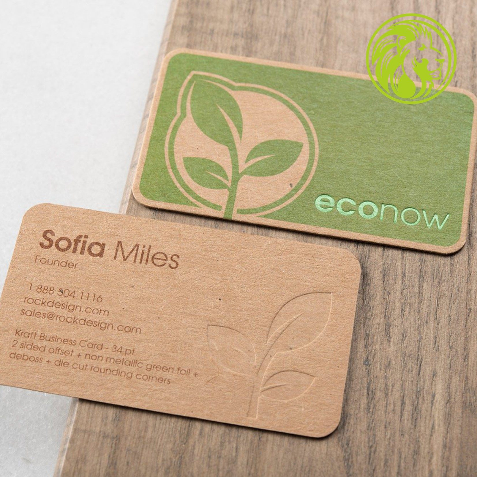 名片600克牛皮纸烫绿金名片名片