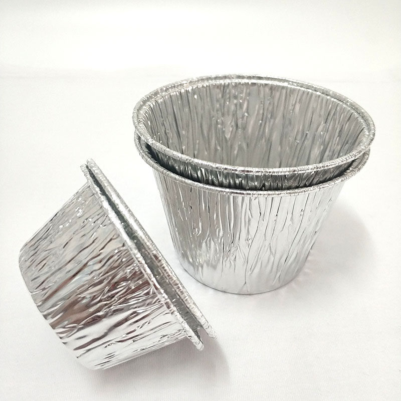 138圆杯锡纸杯碗一次性打包盒锡箔纸铝箔纸碗烧烤盘蛋糕模具烘焙