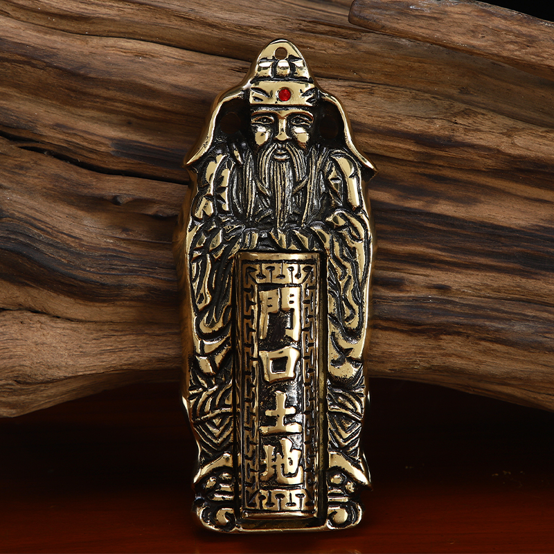 门神挂炉家用纯铜门口土地插香香炉天官赐福香薰炉