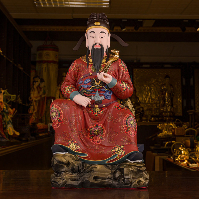 文昌帝君神像纯铜供奉道教文曲星文昌星雷泽摆件