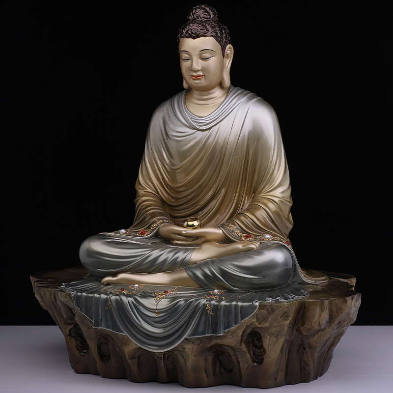 释迦牟尼佛像悟道成道说法释迦摩尼如来佛客厅工艺品摆件