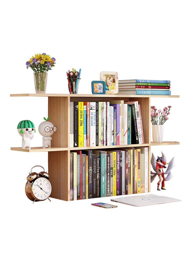 书桌上的书架简易置物多层功能学生用架子放书收纳省空间小型桌面