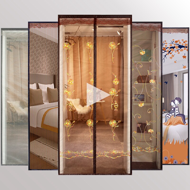 大门防蚊定制门帘别墅开门网纱客厅定做夏季门帘