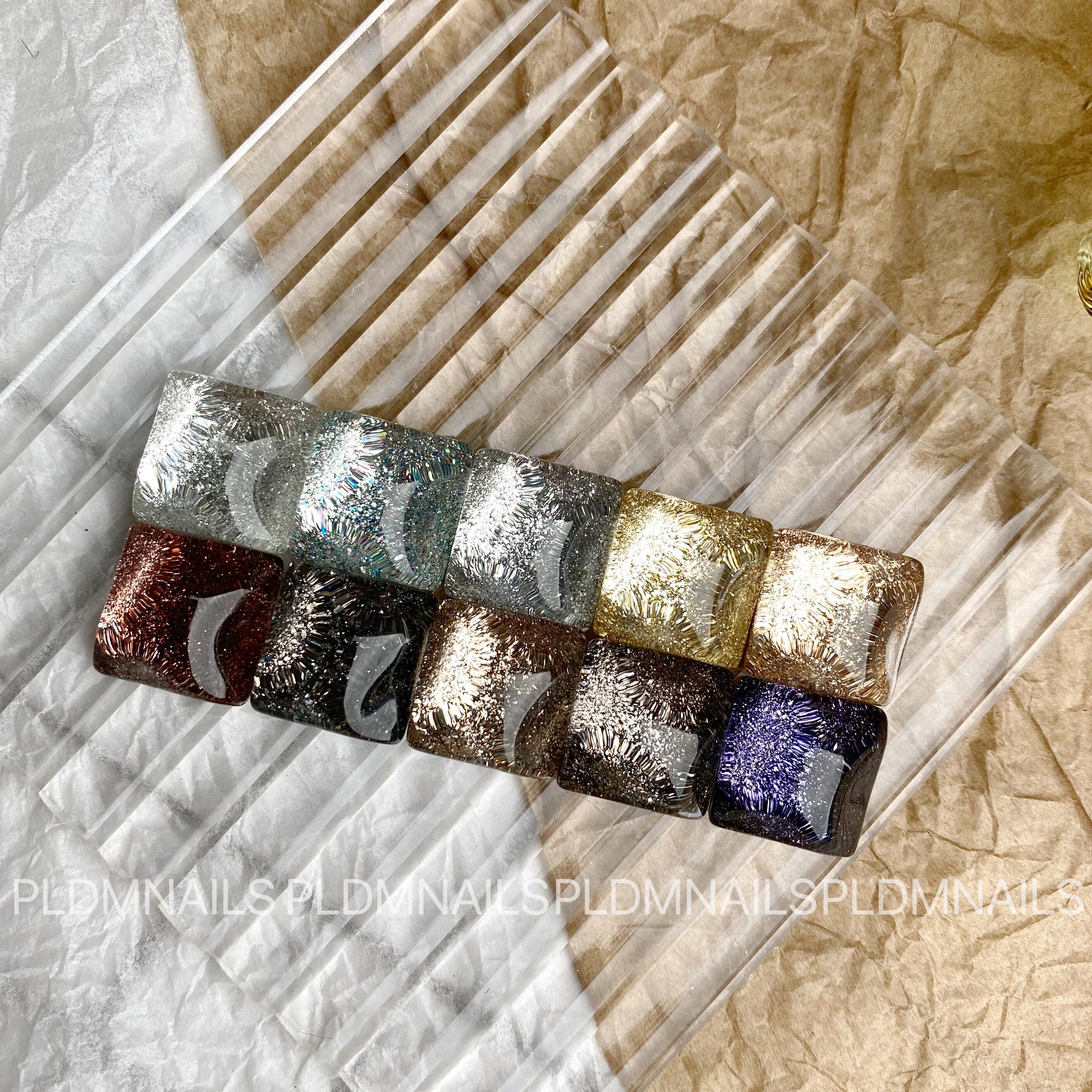 日式彩绘金属爆闪罐装胶肤指甲油胶美甲胶甲指甲彩妆