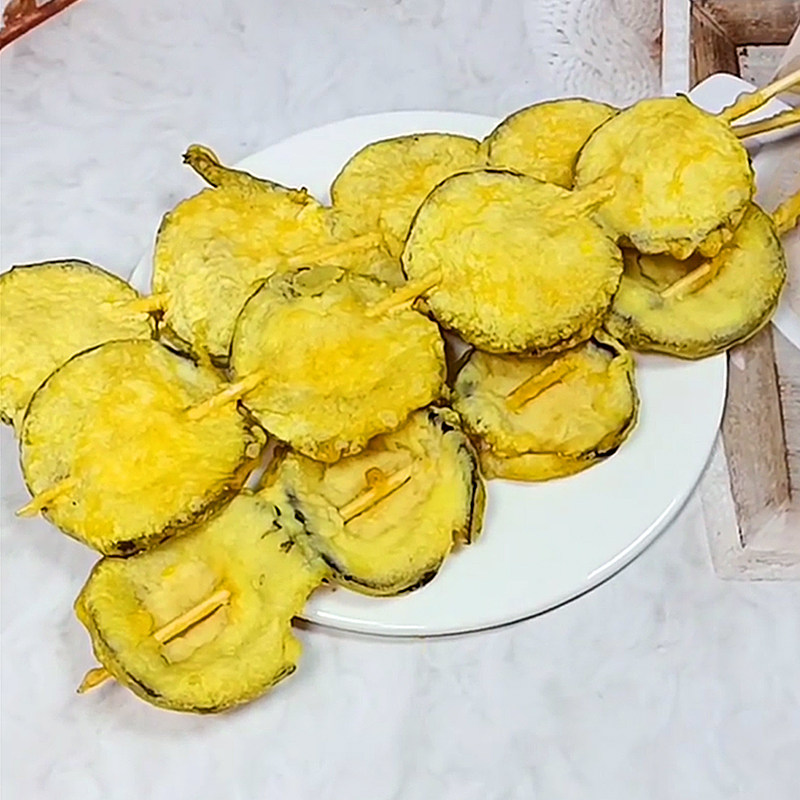 双丞黄金茄片串串香油油炸小吃20串包茄盒商用蔬菜类预制菜