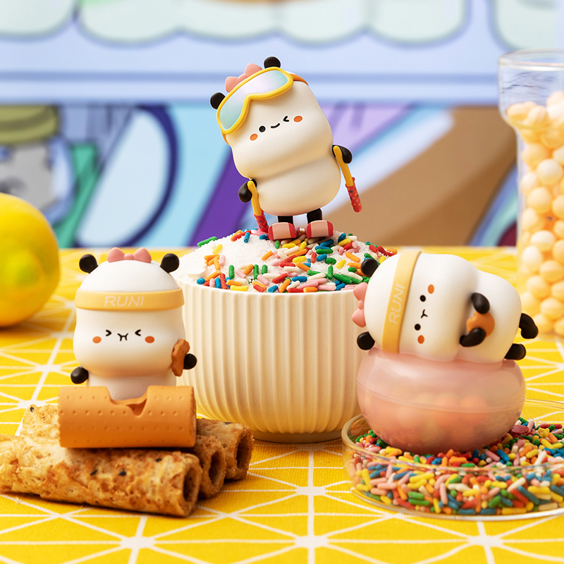 野萌miniso名创优品萌力星球盲盒零食训练营手办桌面潮玩盲盒