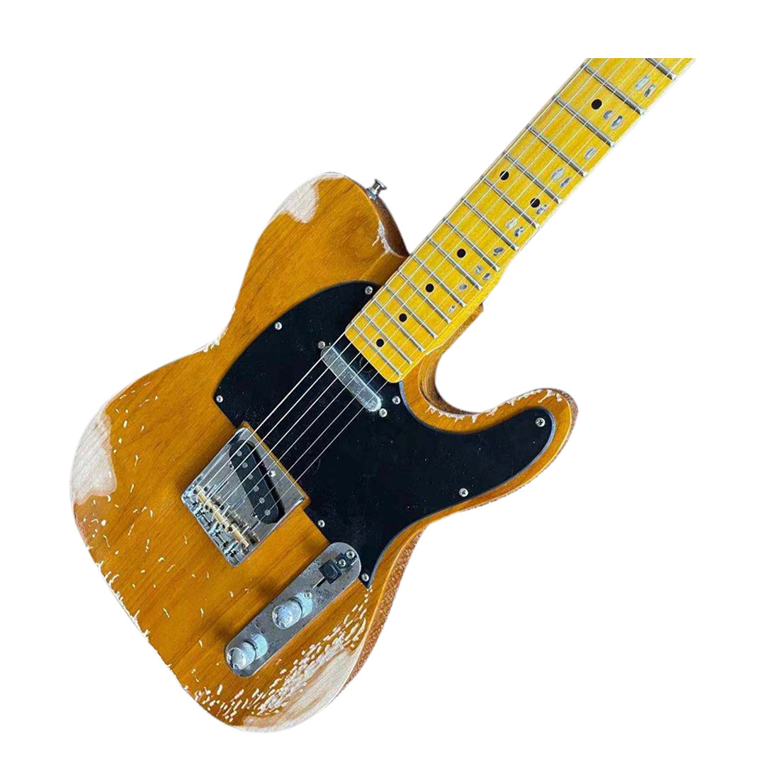 芬达tele吉他枫木指板手工做旧guitar可按要求吉他电吉他