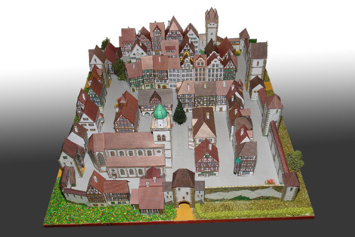 儿童手工折纸diy拼装立体3d纸质模型中世纪手工折纸