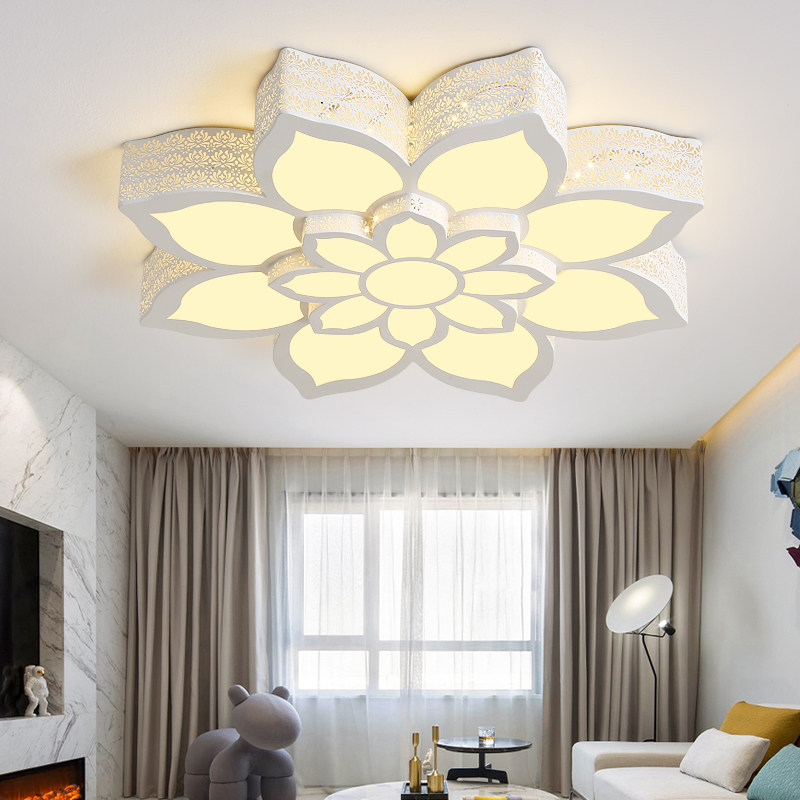 花灯新款莲花异形浪漫个性大气气大客厅卧室客厅吸顶灯