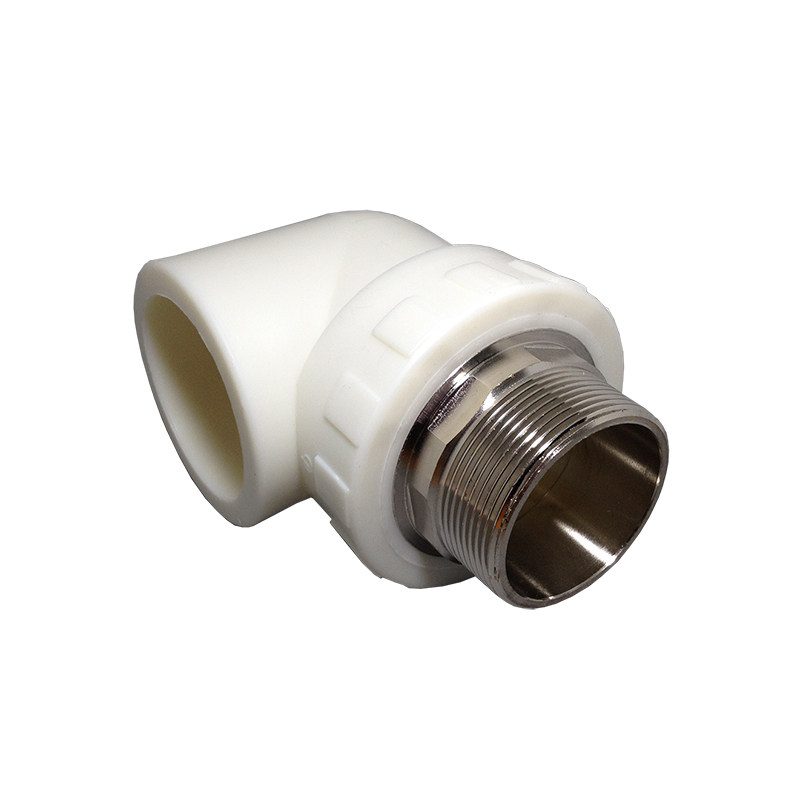 ppr外牙弯头热熔烫接水管配件三龙dn4050631寸21寸半2寸外丝弯头