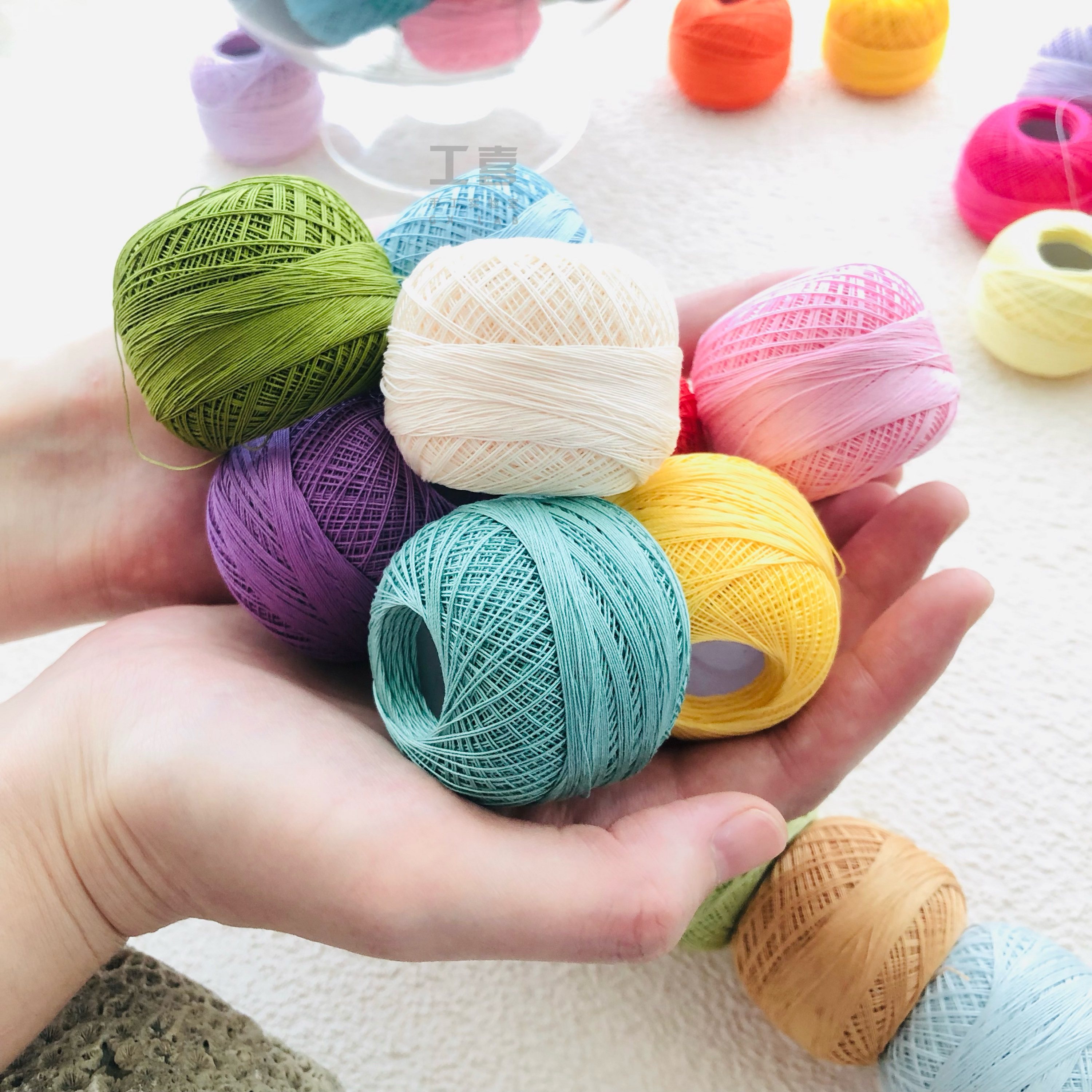 工喜80号蕾丝丝线diy手工钩针花朵饰品梭编线