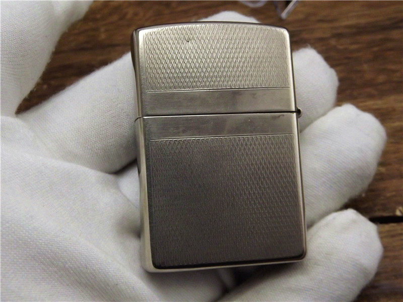 二手zippo2000镀银网纹logo正品美国防风打火机原装进口zippo