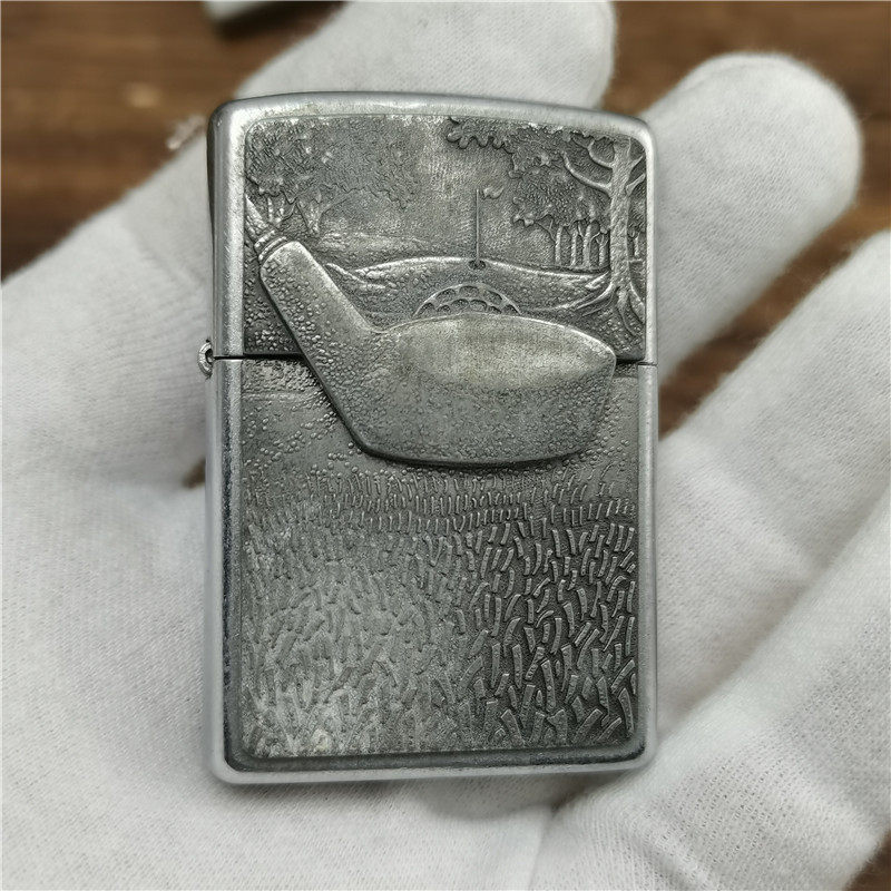 05年二手惊喜贴章高尔夫zippo打火机正品美国原装进口zippo