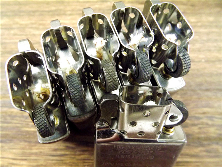 正品zippo打火机原装拆机机内机芯金色银色全新zippo