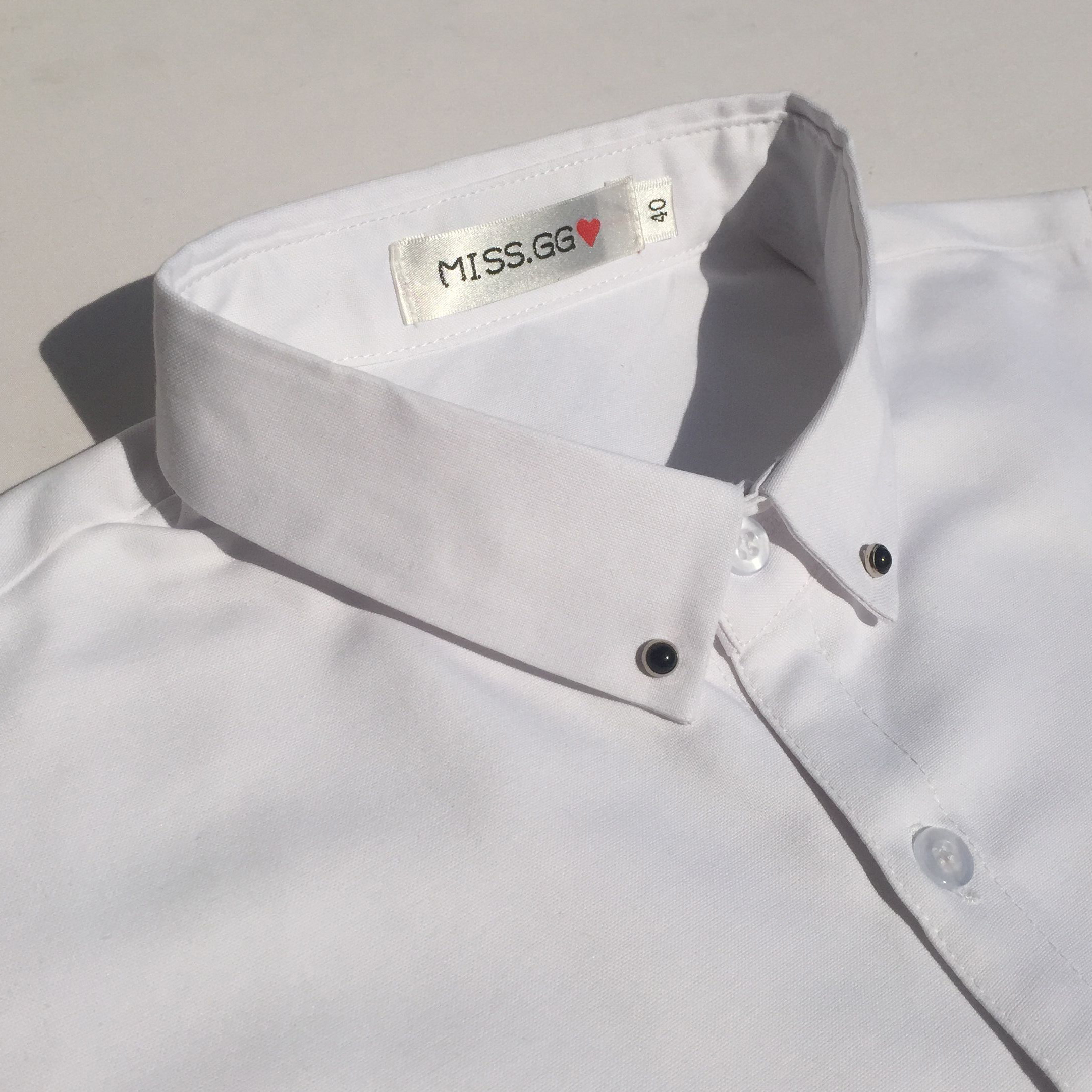 男款纯棉白色假领子秋冬季男款钻领男士百搭节约衬衣衬衫假领休闲