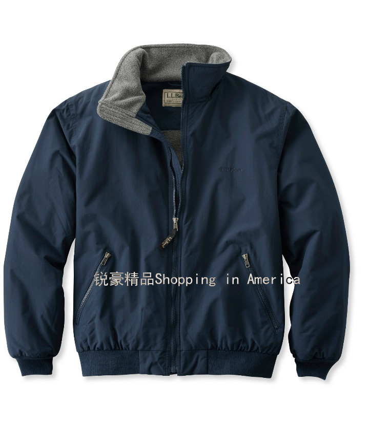 美国正品代购L.L. Bean经典男装 205107防风抓绒保暖休闲夹克外套