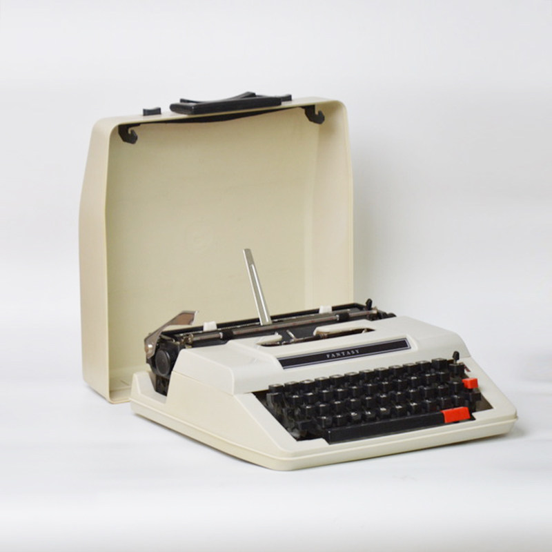 fantasy打字打字机机米白色英文机械1980s正常使用打字机