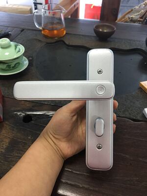 中山雅居 鼎众五金 插芯执手锁 铝合金浴室门锁 c0810沙银 香槟金