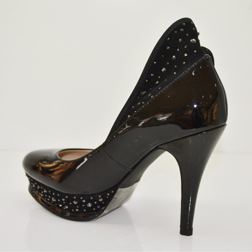 圣恩熙专柜正品春款sb221381201漆皮高跟水钻防水女单单鞋