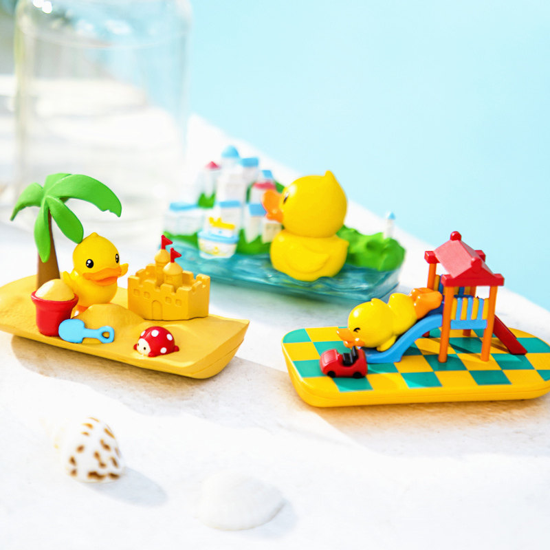 小黄鸭bduck漂流摆件盲盒潮玩可爱鸭鸭少女玩具潮玩盲盒