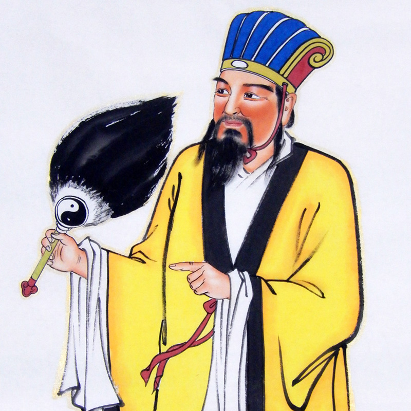 诸葛亮国画三国人物书房风水招财画像孔明忠武国画