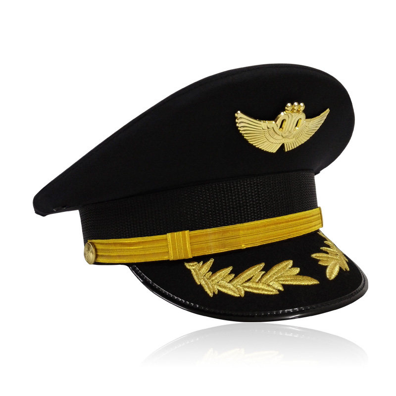 国际航空飞行员帽子航空大盖帽机长帽航空服饰南航机长帽子机师帽 - 