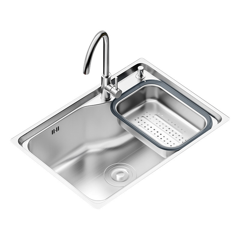 太和樱花不锈钢水槽菜盆单槽台下盘厨房水槽套餐