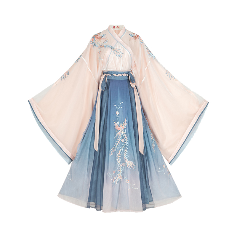 仙女汉服出租六米大裙摆齐胸儒群仙气留仙裙春游写真毕业摄影古装