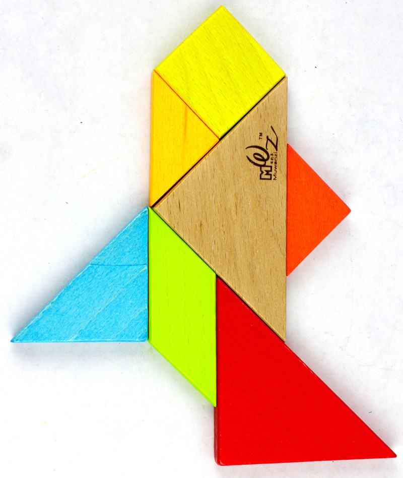 儿童童益智力早教拼图七巧板一二二年级教具小学生拼图