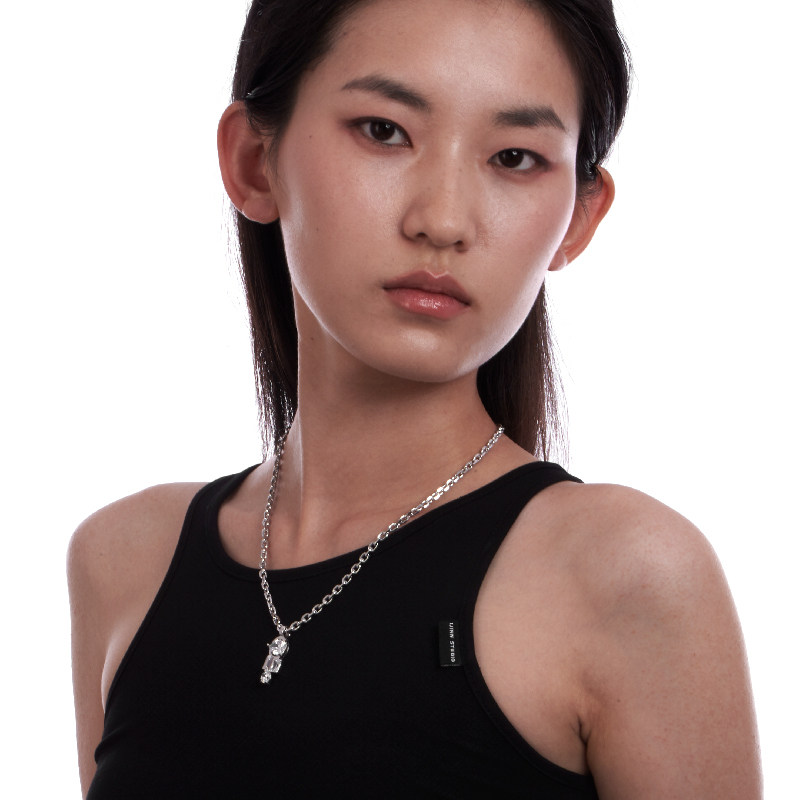 rainkawang镀金又飒项链女王重构几何王闪闪新款2022项链
