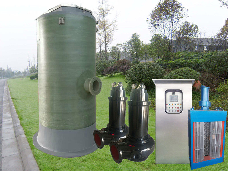 哪里新款潜水泵高扬程扬程生产玻璃钢筒体一体化预制水泵