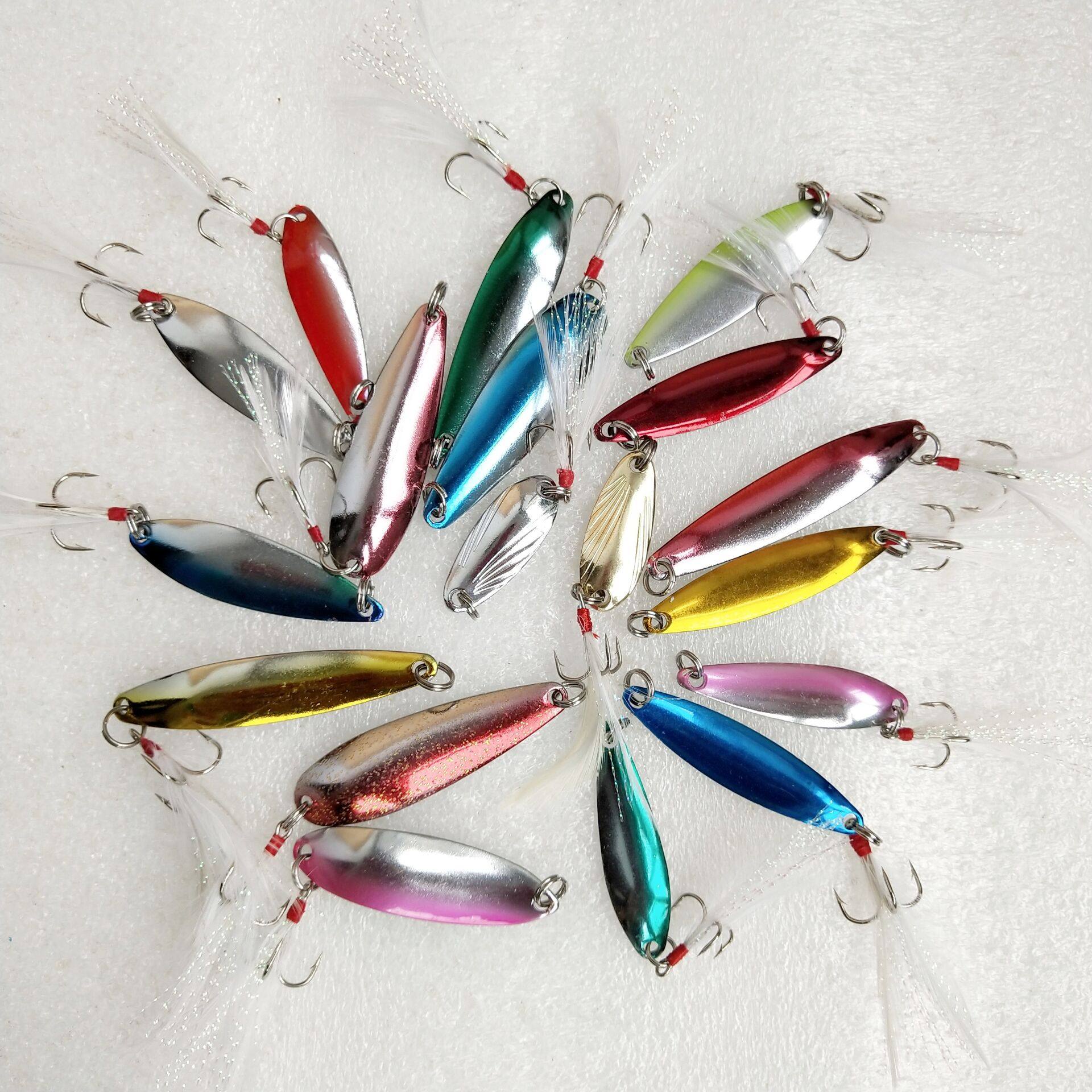 特价处理瑕疵铁板路亚饵勺型旋转亮片鱼饵假饵钓鱼活饵