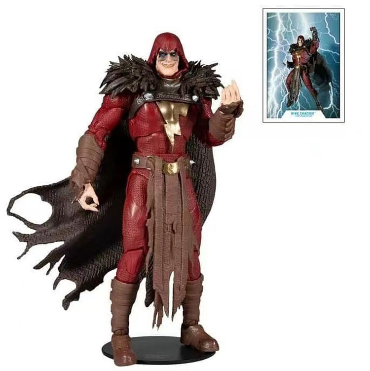 麦克法兰mcfarlane金属狂笑沙赞dc英雄关节可动7寸手办