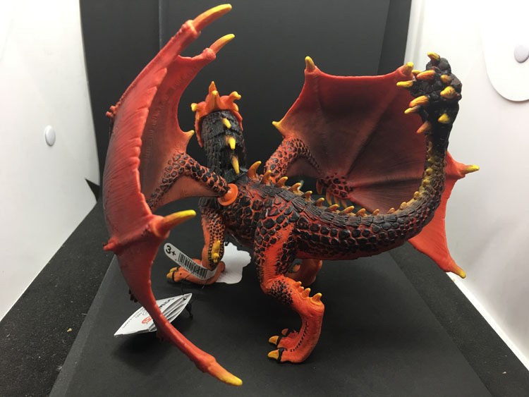 德国schleich熔岩火龙岩浆70138飞龙仿真动物模型仿真