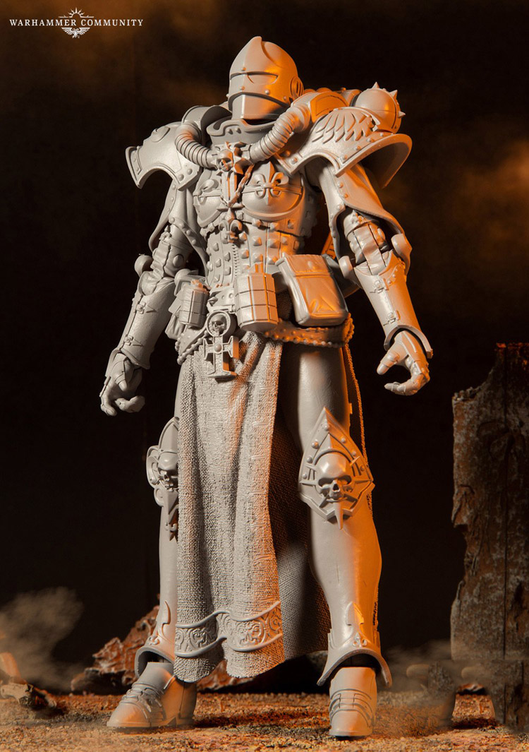 现货麦克法兰mcfarlane战锤40k战斗修女灰模7寸可动手办