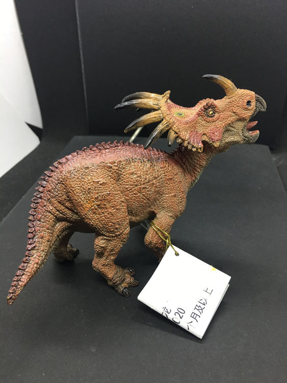 正版papo戟龙55020侏罗纪世界仿真恐龙刺盾角带刺仿真