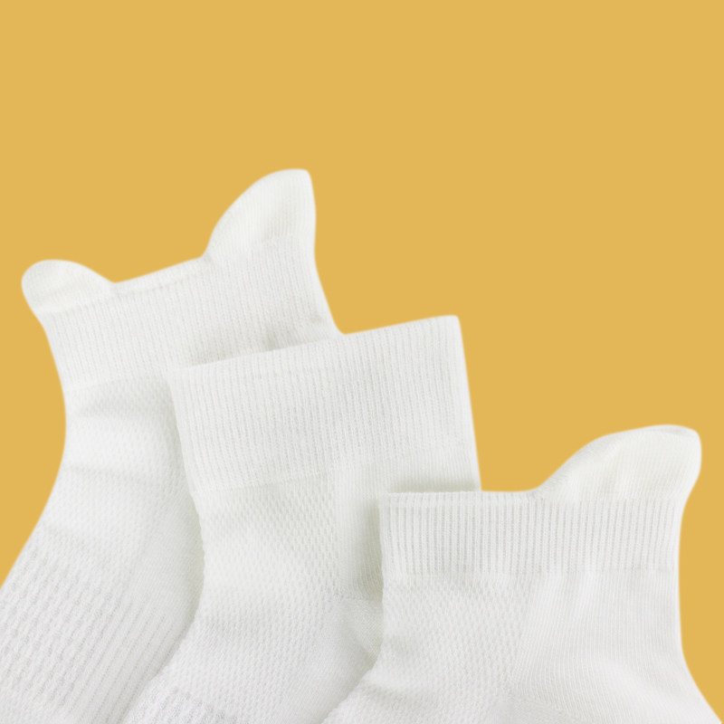 内优堂neyo612岁男女女童学生校服长短短袜纯白中筒袜