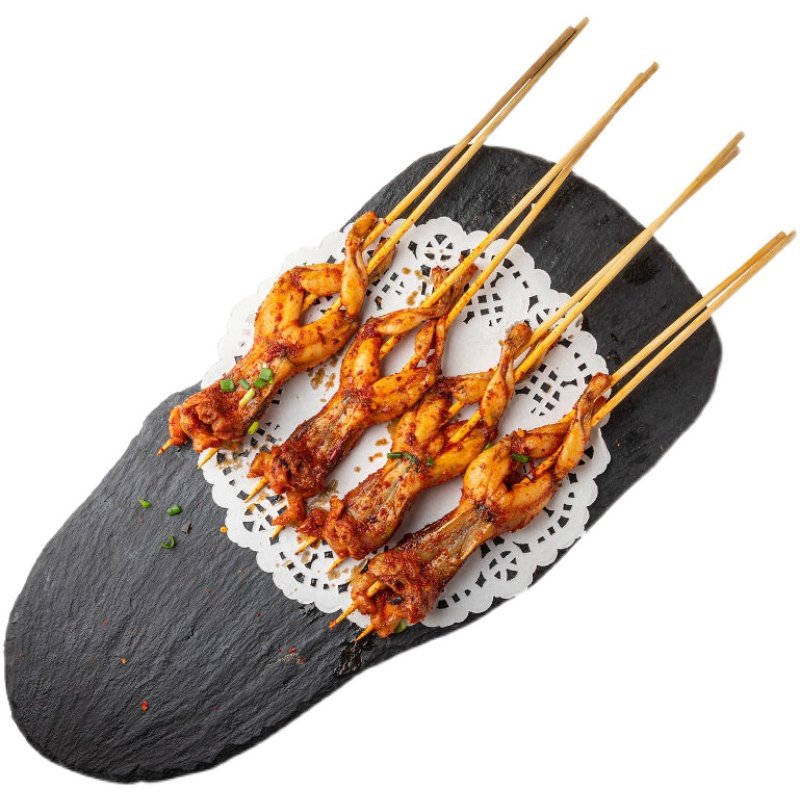 新鲜蛙串烧烤香辣青蛙田鸡牛蛙10串冷冻烤串牛蛙