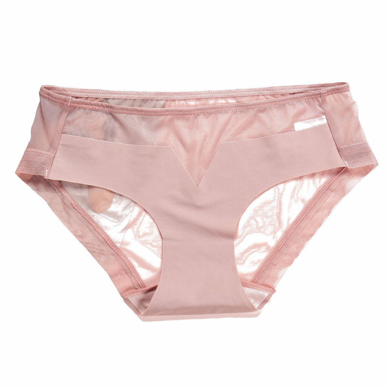 比诺女子内裤女无无痕超薄舒适纯棉透视隐形女三角裤