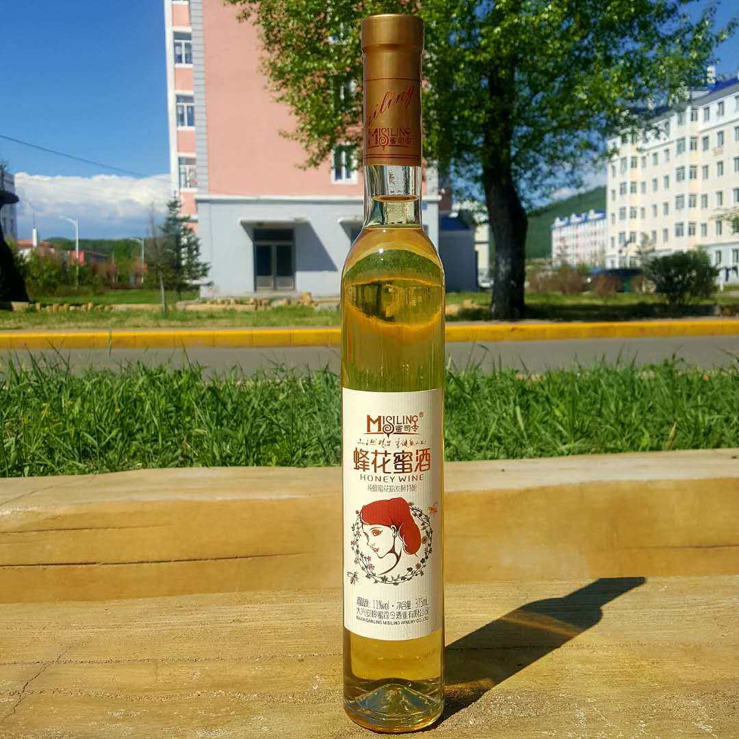 大兴安岭蜜司令蜂花蜜酒11vol礼盒装2瓶x375ml蜂蜜花粉发酵酿造
