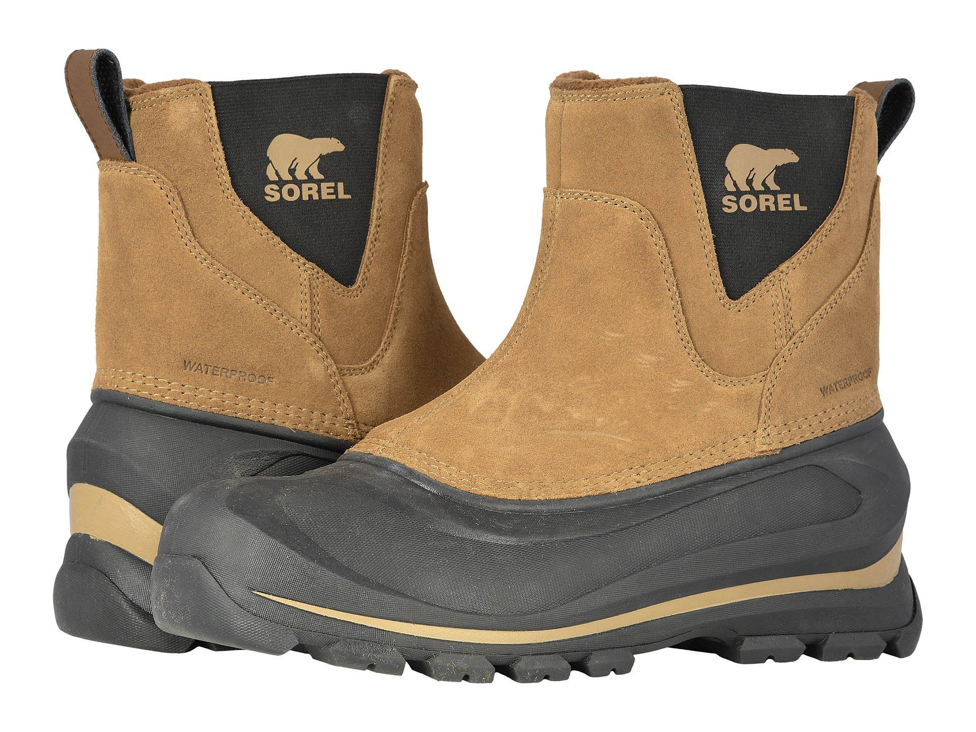现货SOREL冰熊防水防滑牛皮套筒雪地靴男棉巴克斯顿保暖温标-32